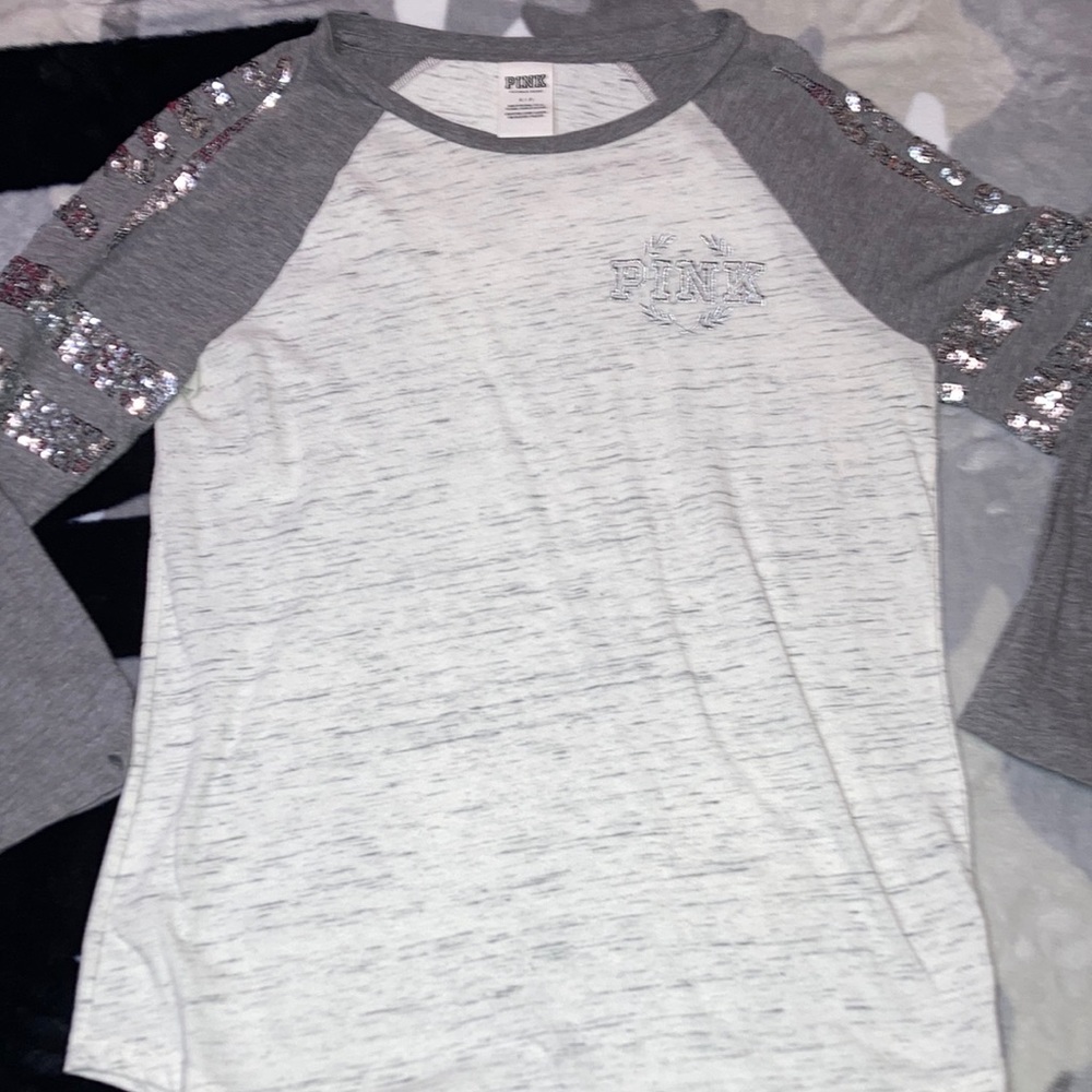 Vs pink bling long sleeve